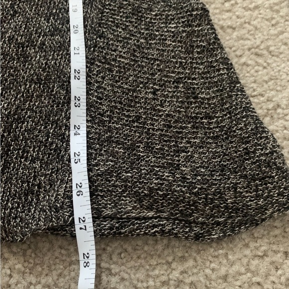 Eileen Fisher open front knit coastal cardigan gray black XS 100% linen - Picture 4 of 7